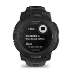 Смарт-часы Garmin Instinct 3 45mm Solar Tactical Edition Black with Black Band, черный 010-02934-50