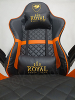 Геймерское кресло Royal черно-оранжевое