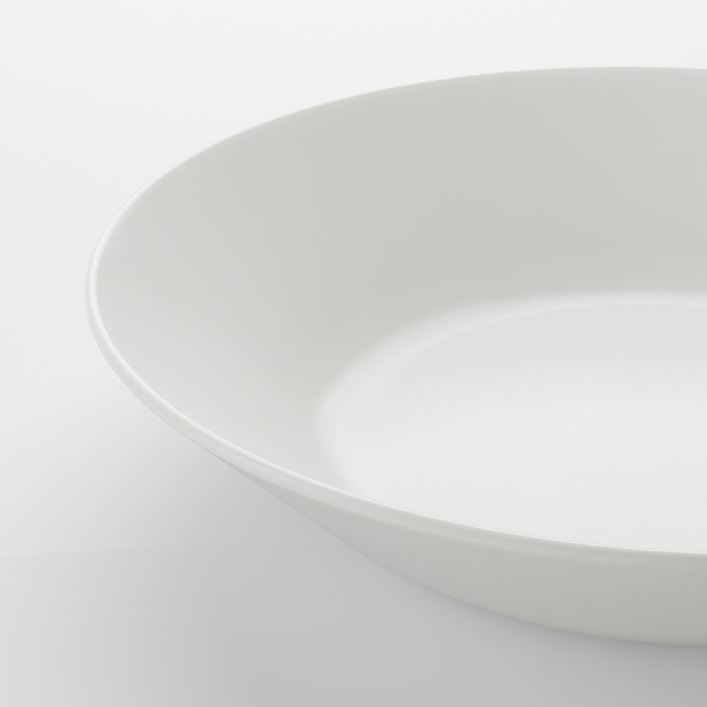 IKEA OFTAST  (ИКЕА ОФТАСТ)  -  Тарелка глубокая - белый 20 см
