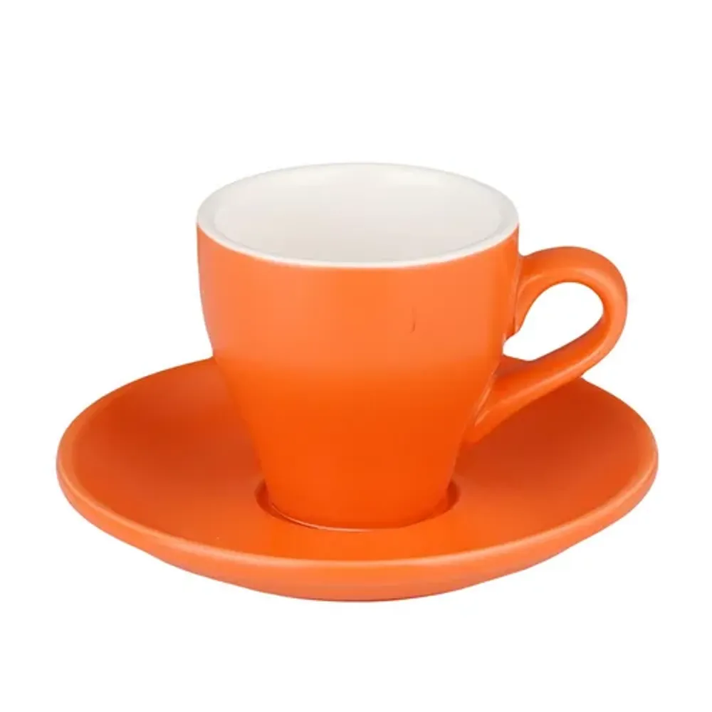 Кофейная пара 100 мл оранжевая матовая d 6,4 см h6,2 см Barista (Бариста) P.L. Proff Cuisine [6]
