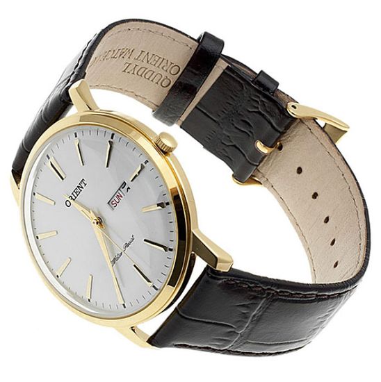Мужские  механические  часы  Orient модель FUG1R001W6 вид сбоку
