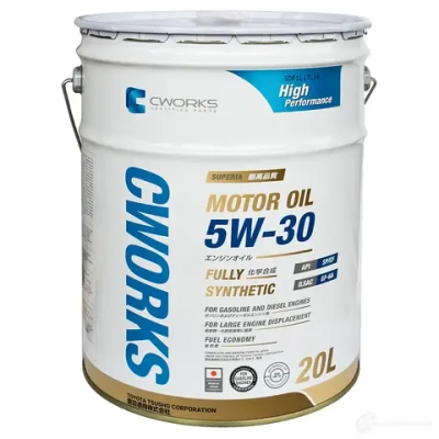 Масло моторное SUPERIA CWORKS MOTOR OIL 5W-30 SP/CF, 20L, CWORKS A13SR1020