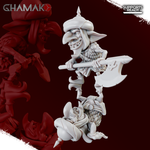Grand Alliance Destruction Ogor Mawtribes Ogre Kingdoms Goblins Greenskins Пара гоблинов с топором миниатюра для dnd, днд, pathfinder, фентези, Настольная игра, НРИ, Варгейм, РПГ