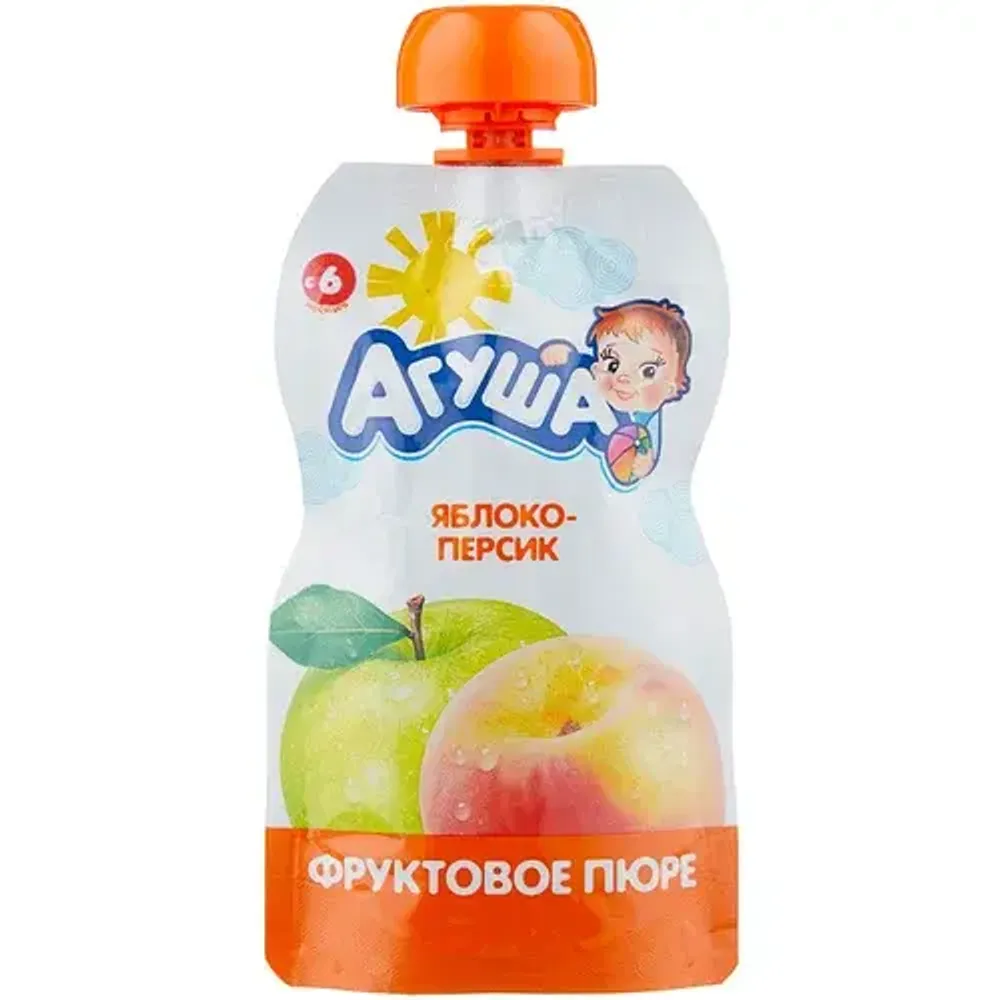 Пюре Агуша Я сам Яблоко-Персик 90г