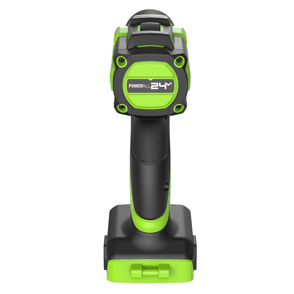 Дрель-шуруповерт акк. Greenworks DD560,24V, б/щет, 0-500/0-2000 об/мин, 30/60 Нм,13мм, Antikickback,LED,без АКБ и ЗУ (3708407)