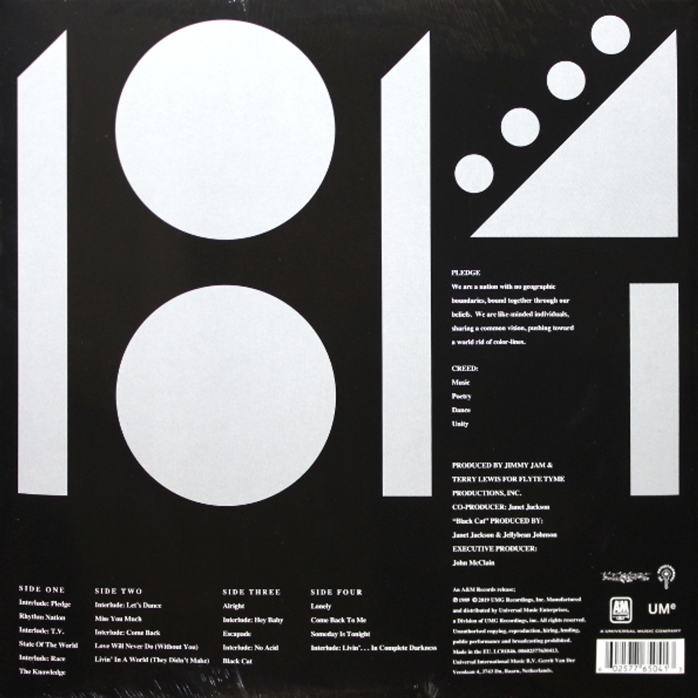 Janet Jackson / Janet Jackson's Rhythm Nation 1814 (2LP)