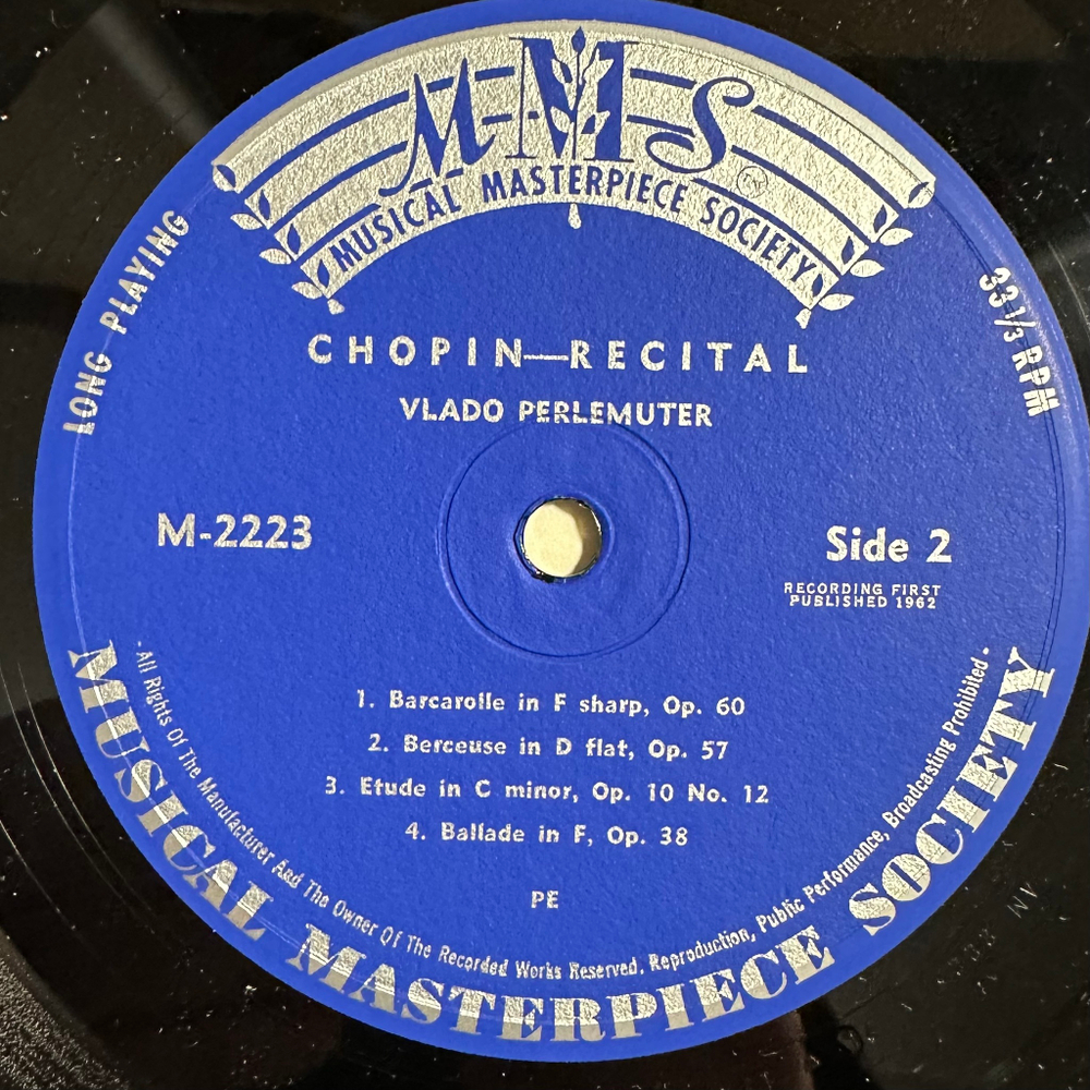Шопен - Рецитал (Англия 1962г.)