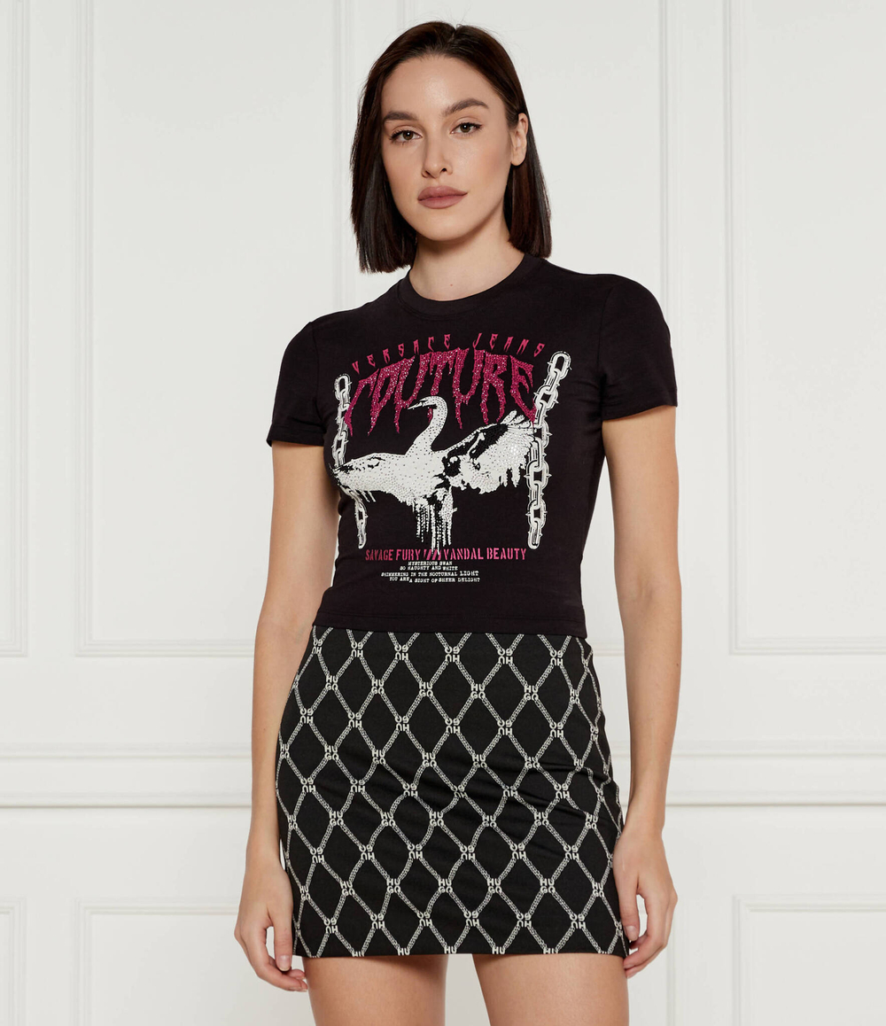 Футболка Versace Jeans Couture - черный(77HAHG01CJ02G)