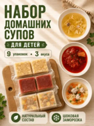 Набор домашних супов для детей / 9 шт