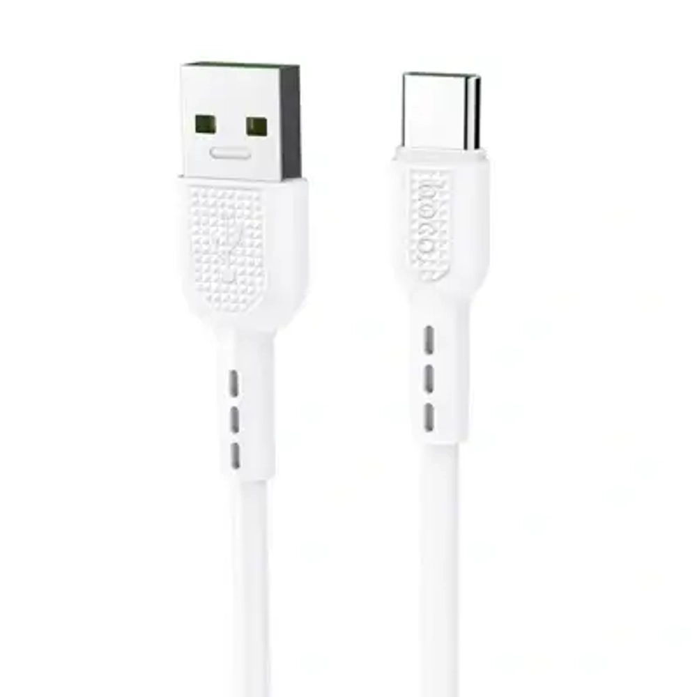 Кабель HOCO X33 USB-Type-C 5A 1м PVC White