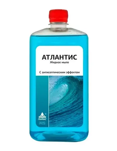 Атлантис жидкое мыло антибактериальное 1 л