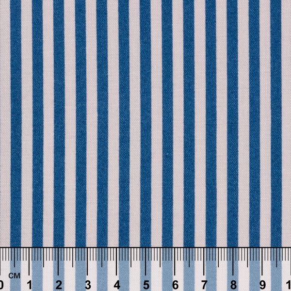 Ткань для пэчворка Peppy Бабушкин сундучок, отрез 100х112 см, 140±5 100% хлопок, БС-34 полоска ярко-синий, Peppy БАБУШКИН СУНДУЧОК