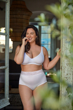 Трусики-слип plus size с высокой линией талии Flexie Adapt (Размер: XL-XXL-XXXL) (Цвет: телесный)