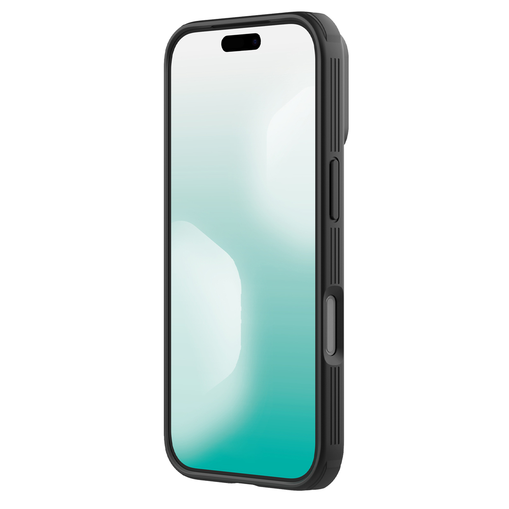 Чехол тонированный прозрачный на iPhone 17 Pro, серия CamShield Pro от Nillkin (с двойной защитной шторкой для камеры)