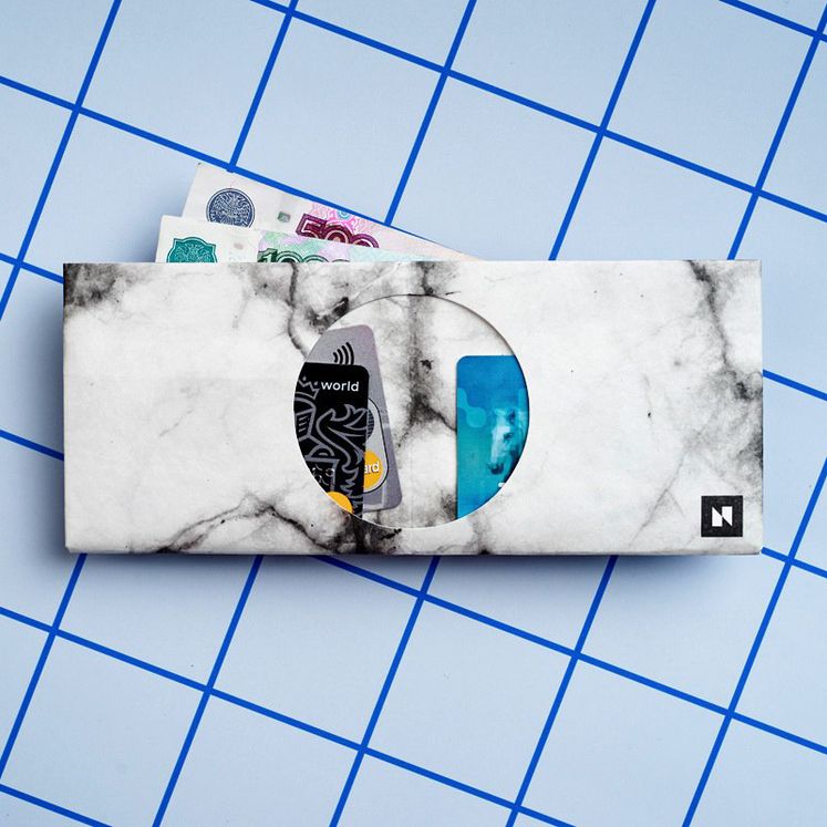 Кошелек NW Marble, белый