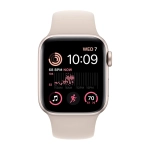 Умные часы Apple Watch SE (2022) GPS, 40mm, Aluminium Case with Sport Band S/M, Starlight (Сияющая звезда)