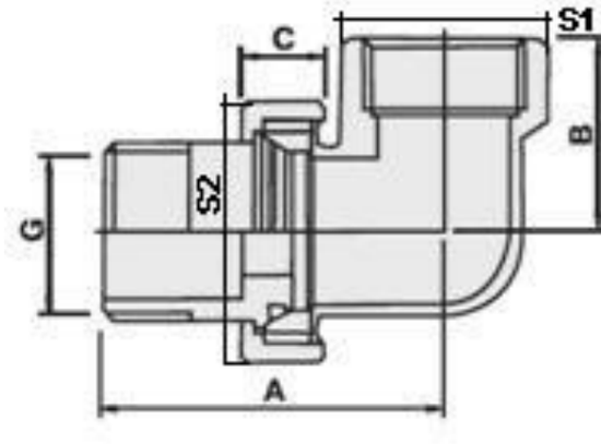 Сгон разъемный (американка) Valtec 1/2" ВР/НР угловой латунь никел. VTr.098.N.0004