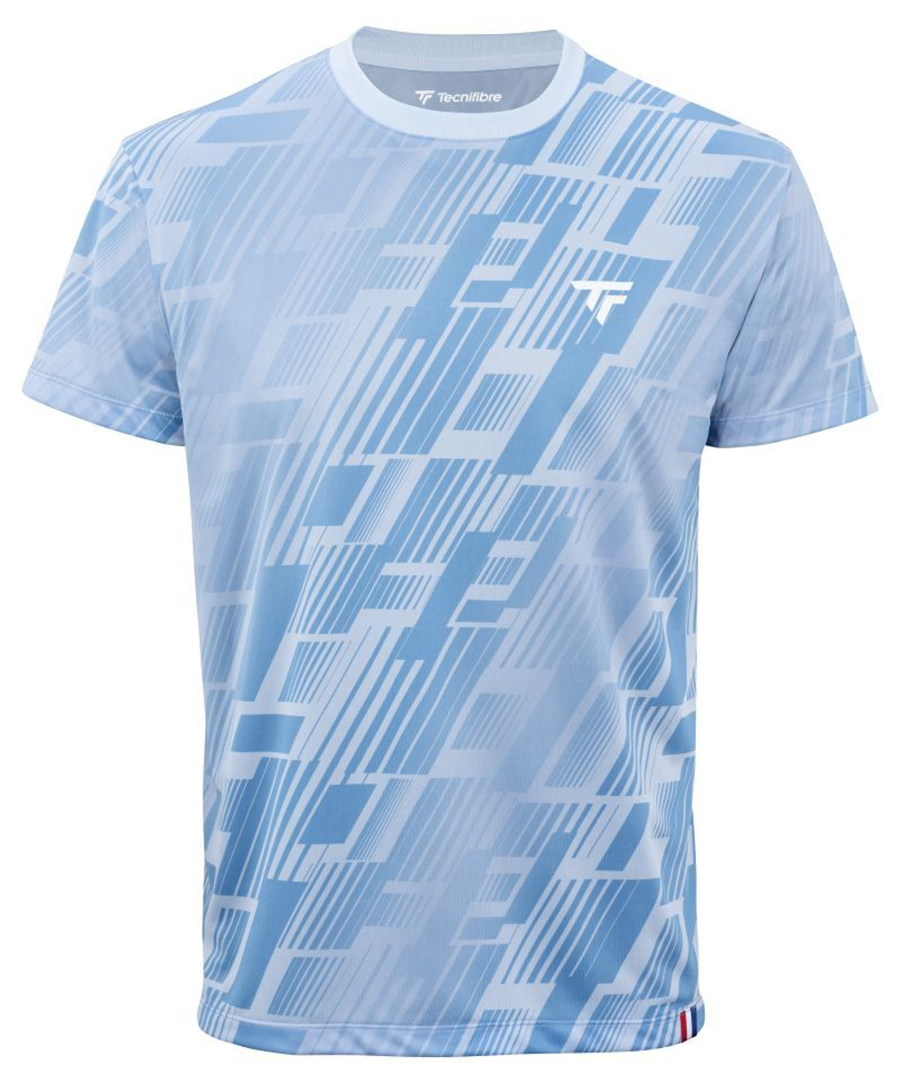 Мужская теннисная футболка Tecnifibre X-Loop - небесный
