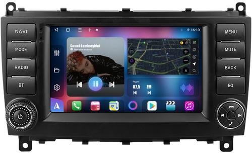 Магнитола для Mercedes-Benz C (W203) 2004-2007 - FarCar BM832-9491H7 дисплей 7" на Android 13, Быстрая, CarPlay, 4G SIM-слот
