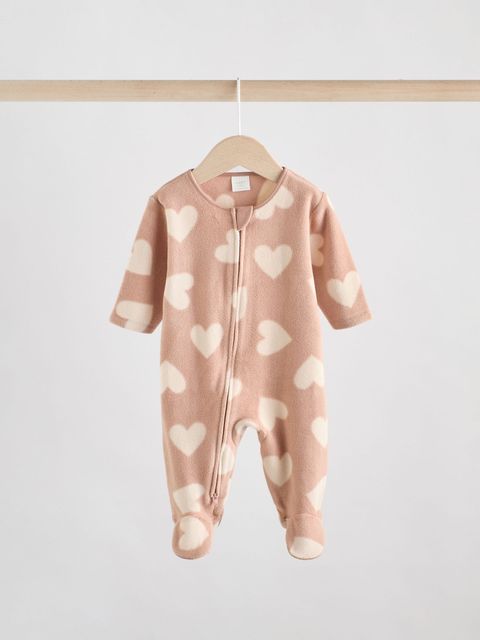 Комбинезон / Cлип для малышей флисовый Next AW2-299, 2 шт., Бежевый