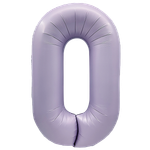 К Цифра 0 Сиреневый Сатин 40''/102 см.