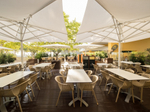 Зонт профессиональный телескопический 4х4 м Scolaro Capri Starwhite, белый, слоновая кость