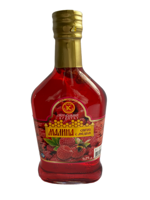 СИРОП “МАЛИНА С МЕДОМ”, 250 мл.