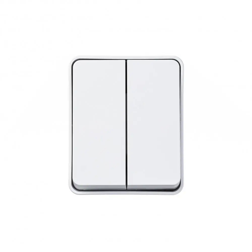 ATLASDESIGN PROFI IP54 О/У 2-клавишный ВЫКЛЮЧАТЕЛЬ, сх.5, 10АХ, БЕЛЫЙ
