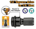 Переходник для гайковерта 1/2 на 1/4 INGCO ABH60501 INDUSTRIAL