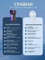 Вентилятор Mini ручной 6 режимов скорости (X688)