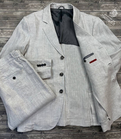 Льняной костюм Brunello Cucinelli