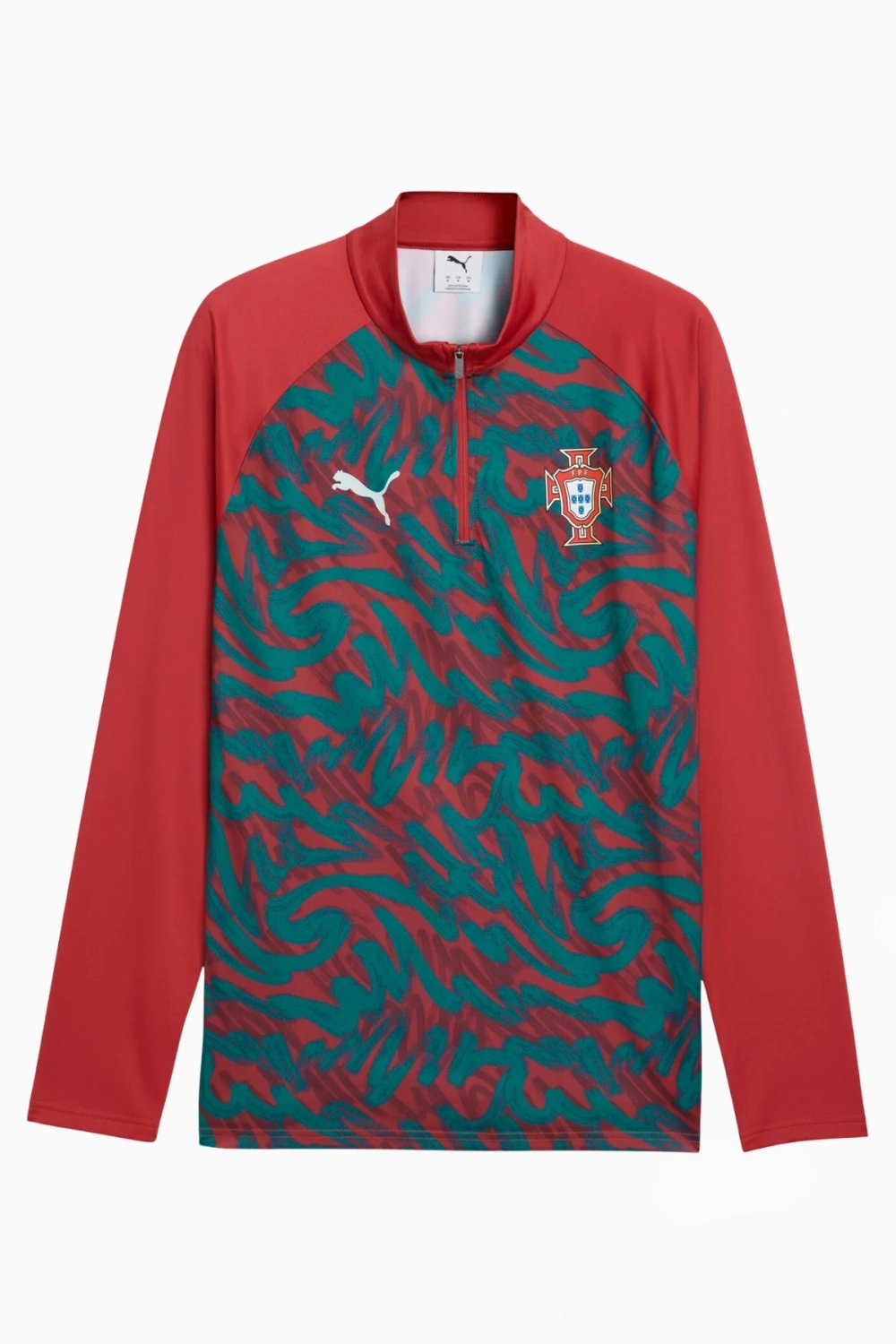 Кофта Puma Portugal 2026 Warm Up 1/4 Zip - красный