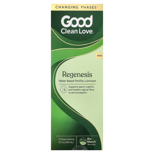 Good Clean Love, Reogenic, смазка на водной основе для повышения фертильности, 12 применений, 59 мл (2 жидк. унции)