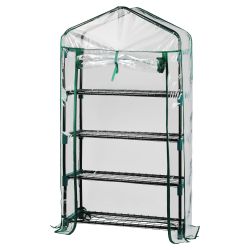 Теплица GREEN APPLE GA-House-4x-frame 4 яруса 1250х690х300 мм | Теплица
