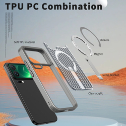 Прозрачный чехол Mesh Pro Magnetic Case для Xiaomi 17 Pro Max