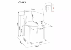 Стул SIGNAL OSAKA D t.253 бежевый/орех