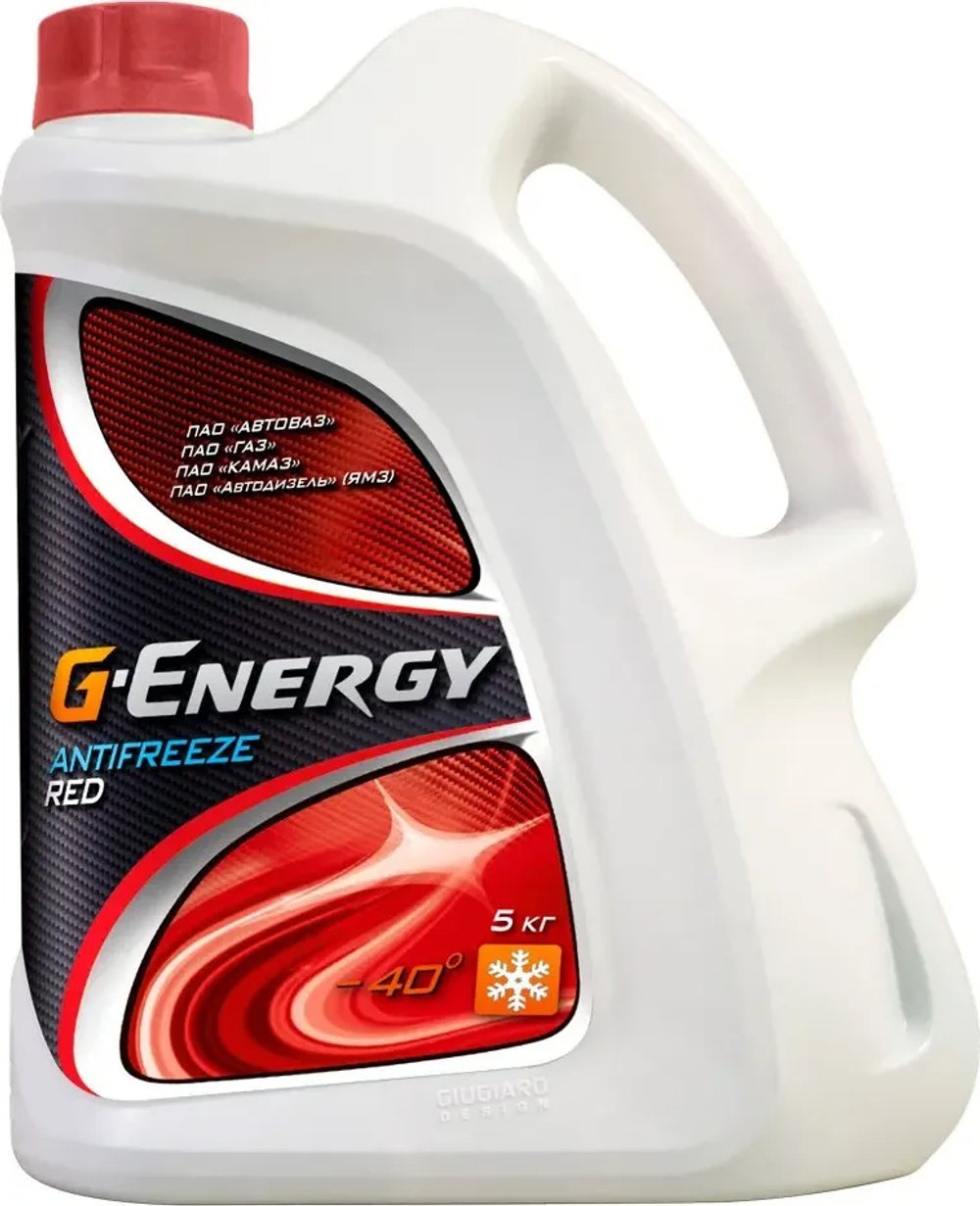 Антифриз G-Energy RED 40 G12 готовый -40C красный 5 л 2422210265