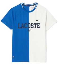 Мужская теннисная футболка Lacoste Sport x Daniil Medvedev Ultra-Dry Tennis T-Shirt - blue/white