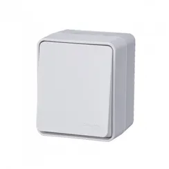 Переключатель проходной одноклавишный IP54 Systeme Electric AtlasDesign Profi54 Белый ATN540161