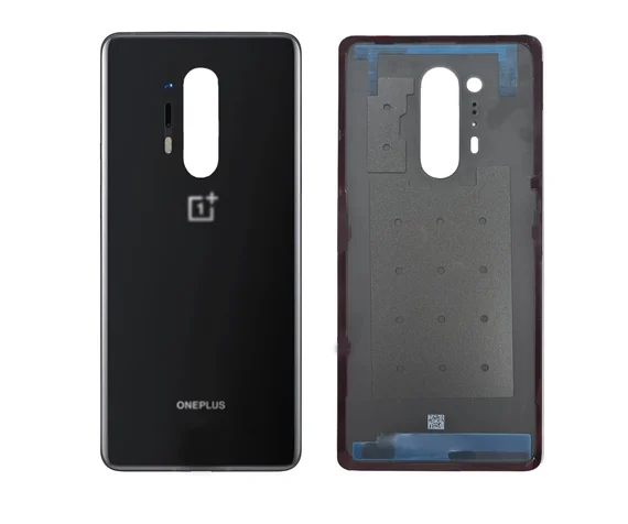 Задняя крышка для OnePlus 8 Pro черная (Onyx Black) без стекла камеры