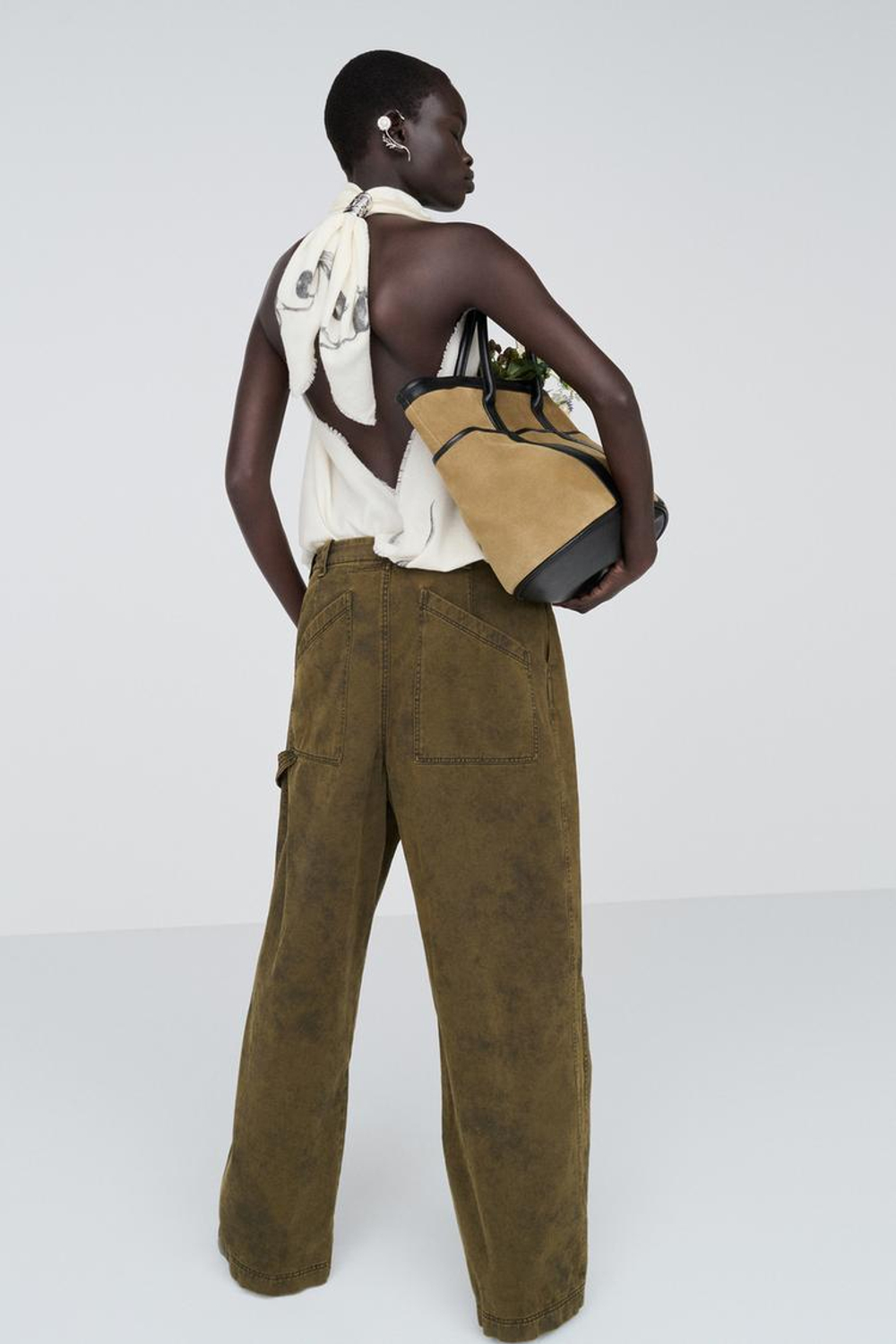ZARA X BAISI GUADAGNINO ПЛАТОК С ПРИНТОМ, РАЗНОЦВЕТНЫЙ