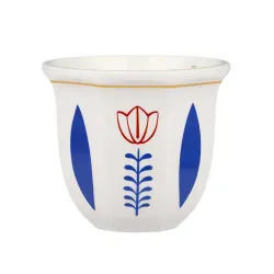 Чашка 250 мл кофейная без ручки Flower Barista d 9,1 см h8,4 см P.L. Barbossa [1]