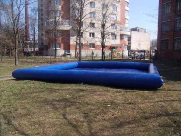 Бассейн ПВХ для водных аттракционов 9м х 9м