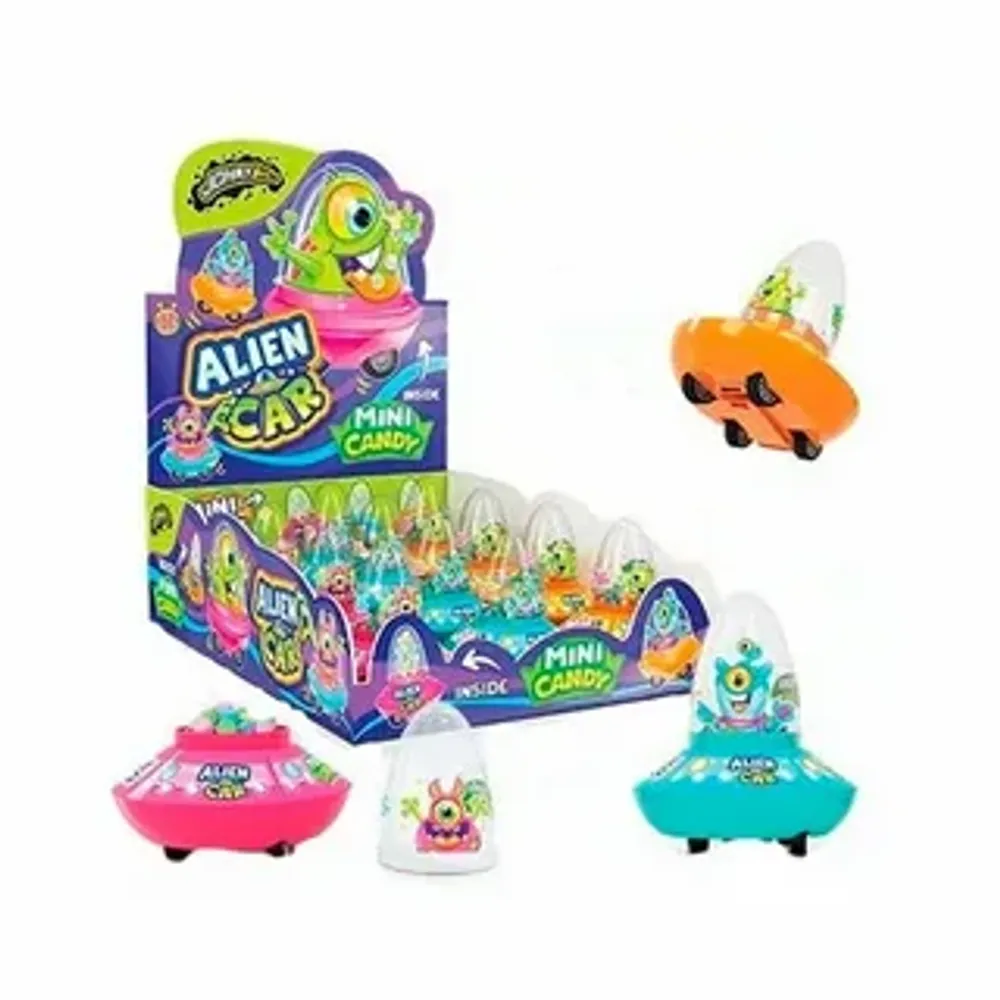 Игрушка Машинка-НЛО Alien Car с драже Johny Bee, 12 г