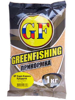 Прикормка GF 1кг КАРП/КАРАСЬ Кукуруза