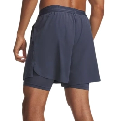 Мужские теннисные шорты Under Armour Vanish Elite 2 in 1 - downpour gray