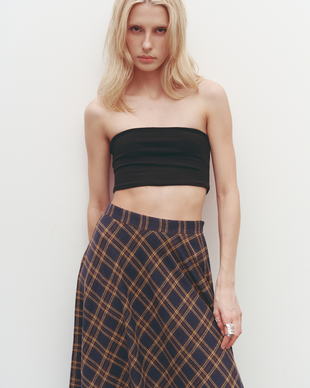 A-line Skirt Dark-Blue