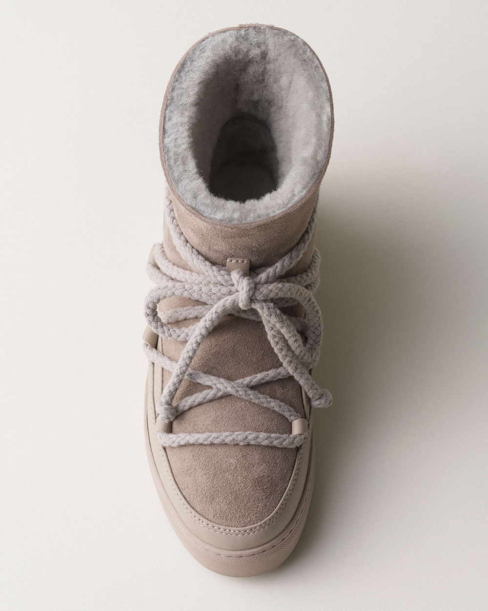 Высокие комбинированные кеды INUIKII Sneaker Classic Grey на меху
