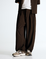 Мужские брюки-джоггеры super baggy со складками - BERSHKA