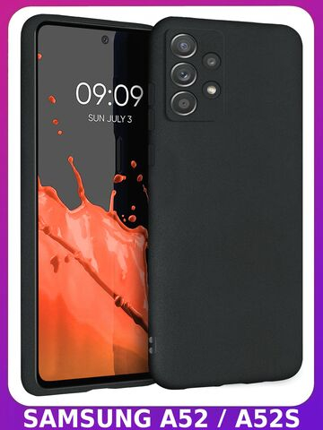Мягкий Soft Touch чехол из силикона для SAMSUNG GALAXY A52 / A52s с бархатной подкладкой
